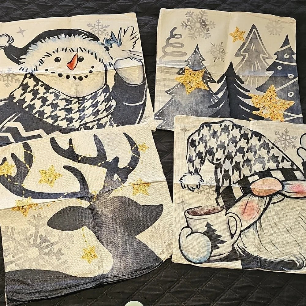 Nwt Christmas Pillow Covers 18x18